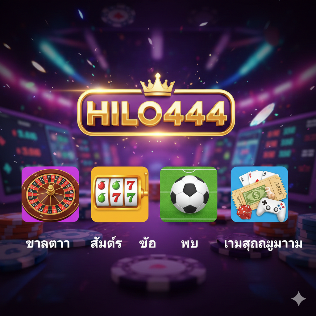 hilo444 บาคาร่า สล็อต บอล หวย เกมสนุกๆมากมาย
