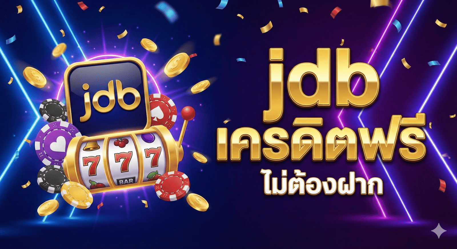 jdb เครดิตฟรี ไม่ต้องฝาก