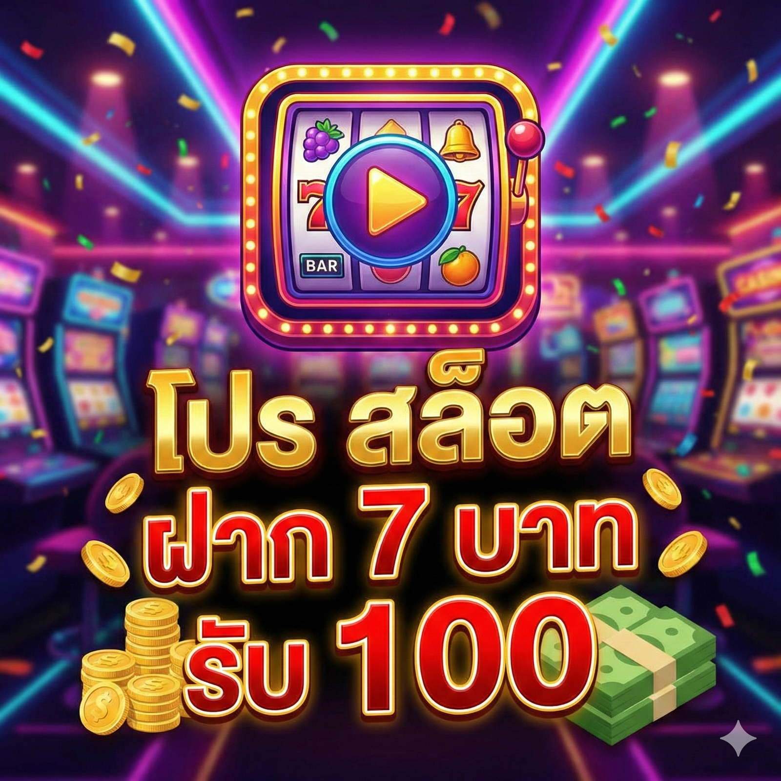 play โปร สล็อต ฝาก 7 บาท รับ 100