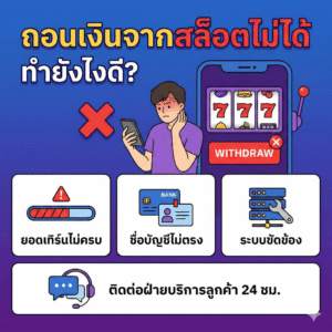 ถอนเงิน จาก สล็อต ไม่ได้