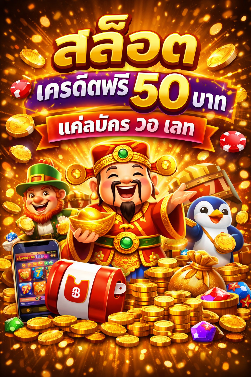 สล็อต เครดิตฟรี 50 บาท แค่สมัคร วอ เลท
