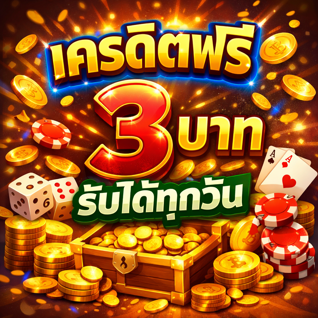 เครดิตฟรี 3 บาท รับได้ทุกวัน