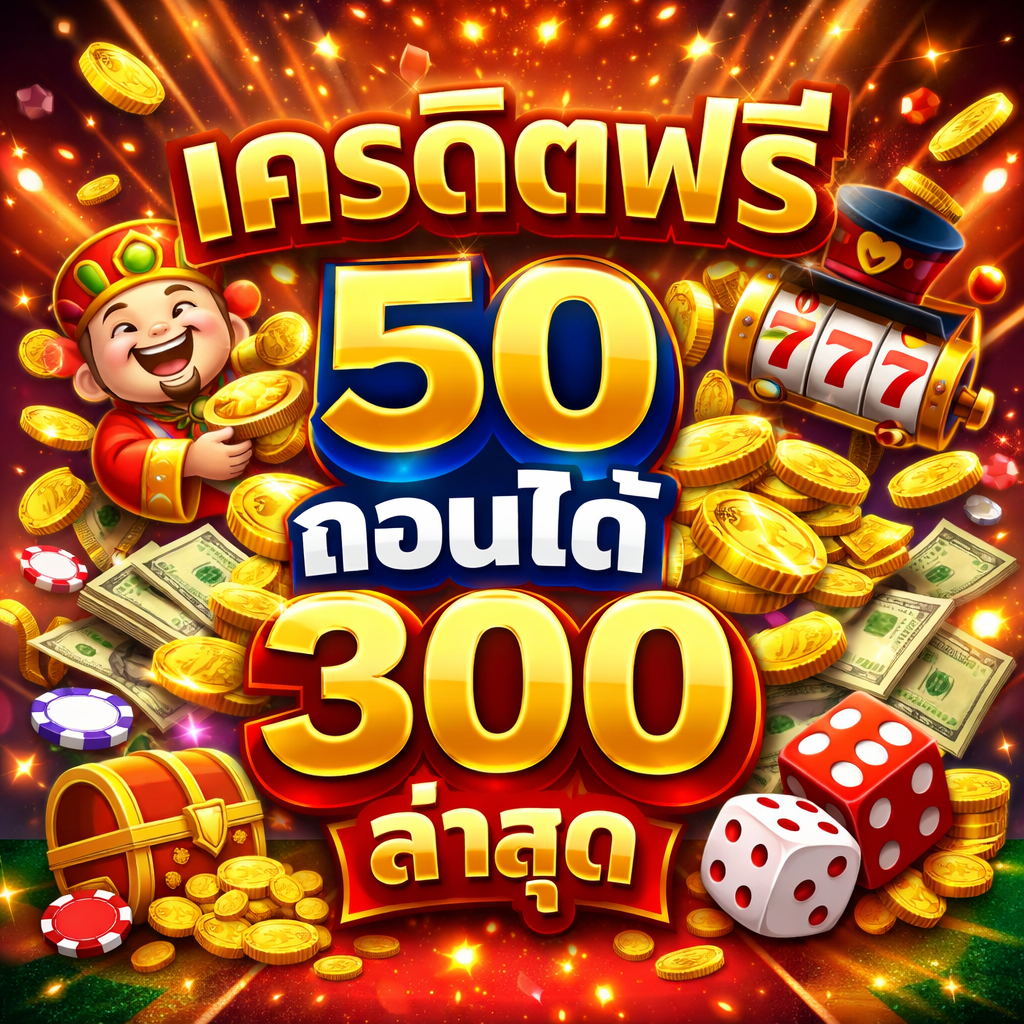 เครดิตฟรี 50 ถอนได้ 300 ล่าสุด