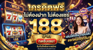 เครดิตฟรี ไม่ต้องฝากไม่ต้องแชร์ 188