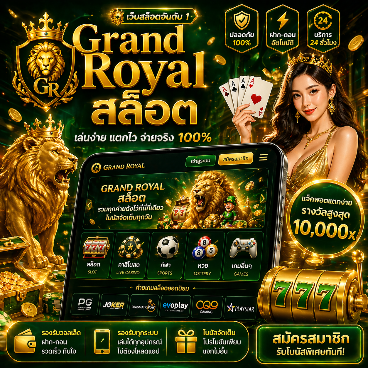 Grand Royal สล็อต เปิดประสบการณ์เกมออนไลน์ระดับพรีเมียม 2026