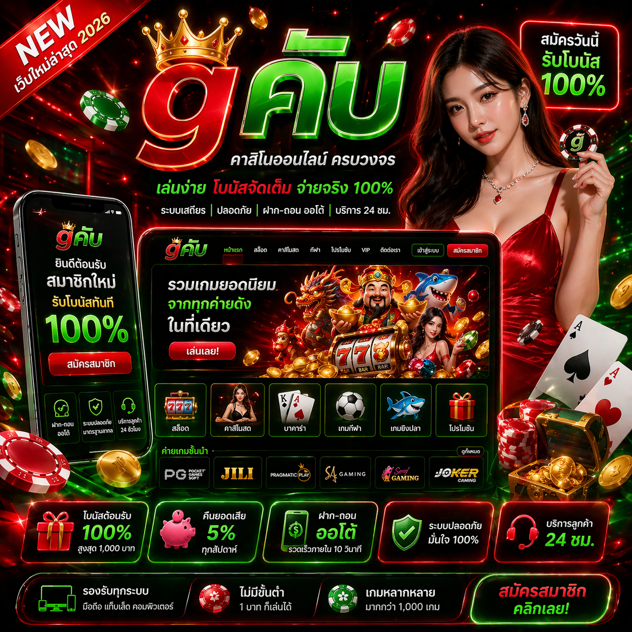 gคับ ระบบแรง โบนัสจัดเต็ม ครบจบในเว็บเดียว