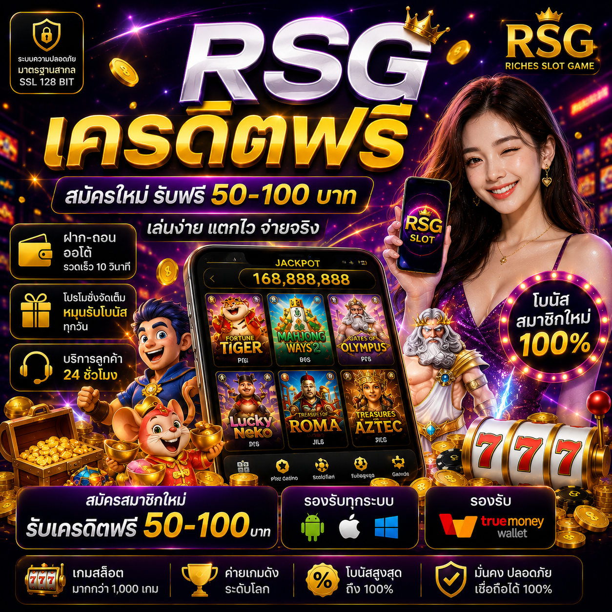 rsg เครดิตฟรี โปรสล็อตสุดฮิต ที่สายเดิมพันออนไลน์กำลังตามหา
