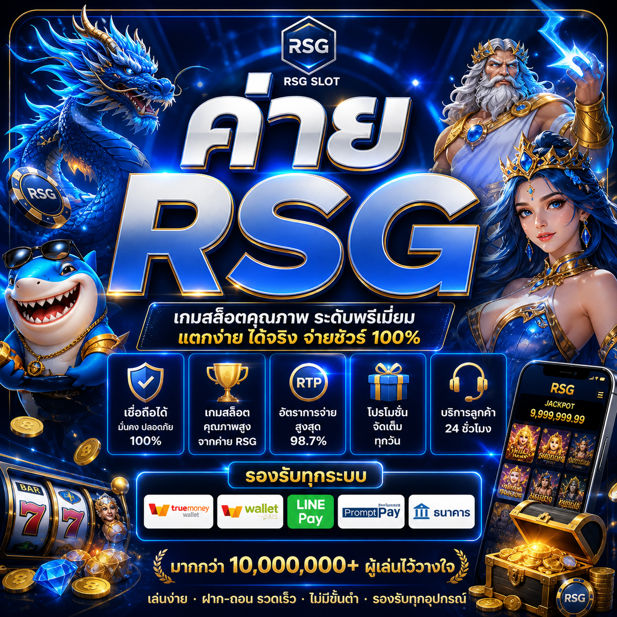 ค่าย rsg เกมคุณภาพระดับพรีเมียม ที่สายปั่นต้องลอง