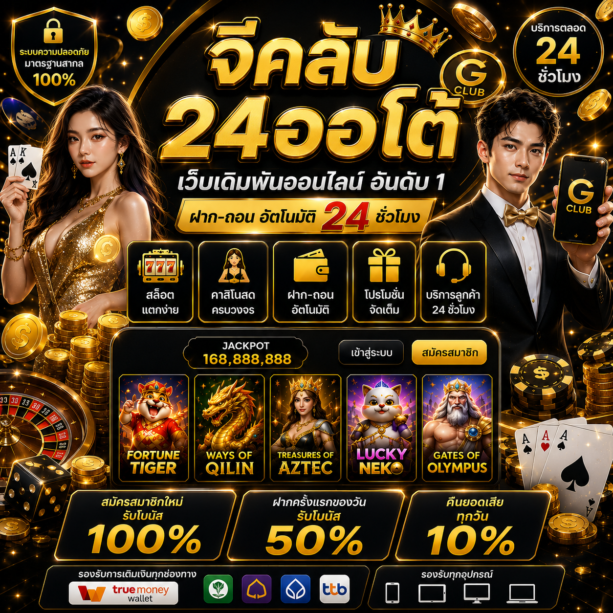 จีคลับ24ออโต้ ตอบโจทย์สายสล็อตตัวจริง