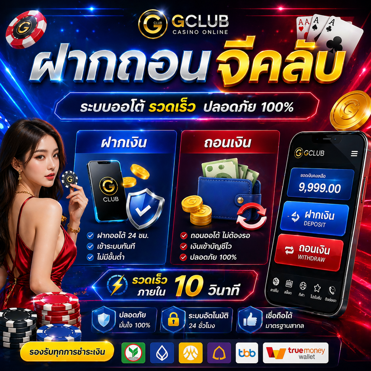 ฝากถอนจีคลับ ทำไมสายเดิมพันถึงให้ความสนใจมากขึ้น