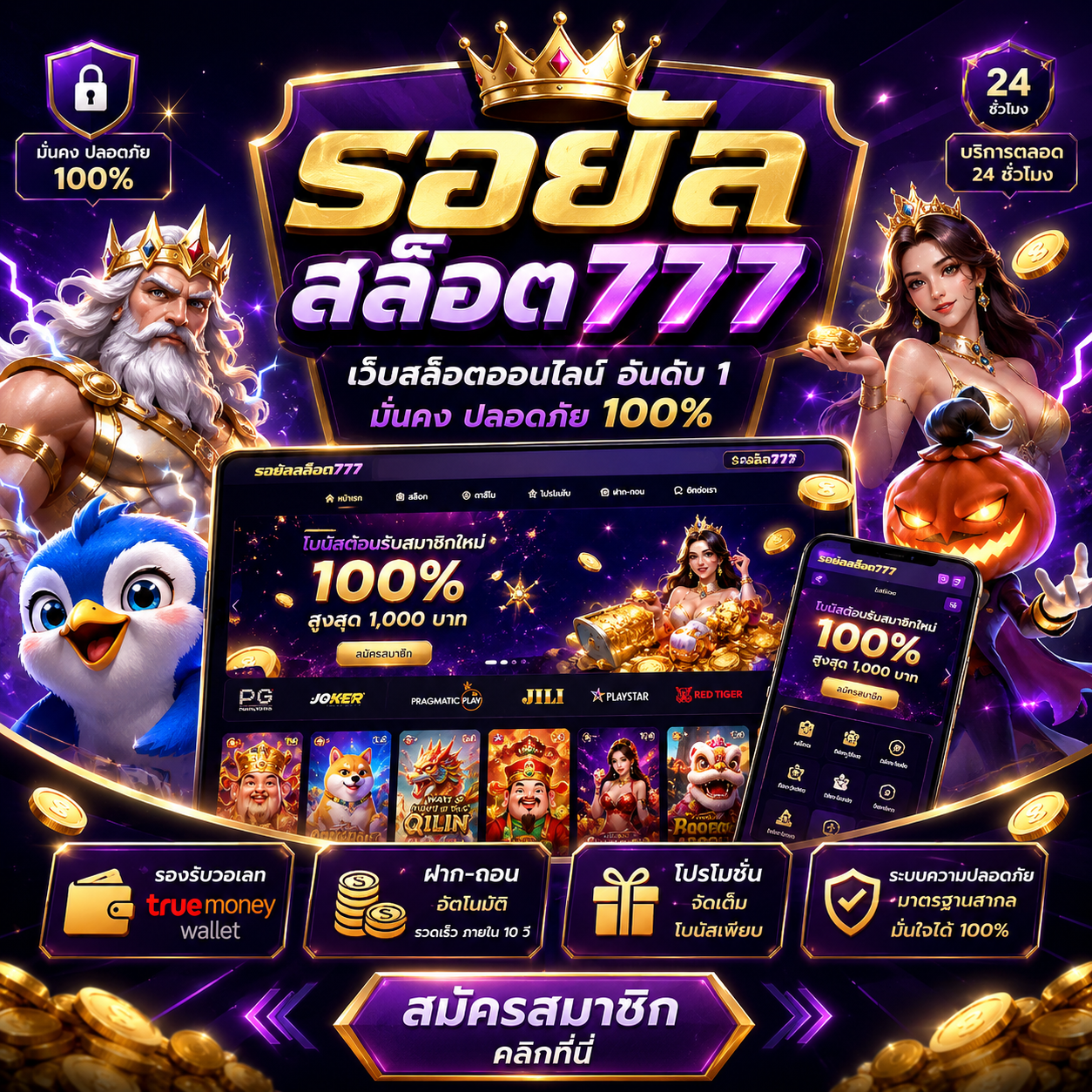 รอยัลสล็อต777 เว็บสล็อตออนไลน์สุดพรีเมียมแห่งยุค