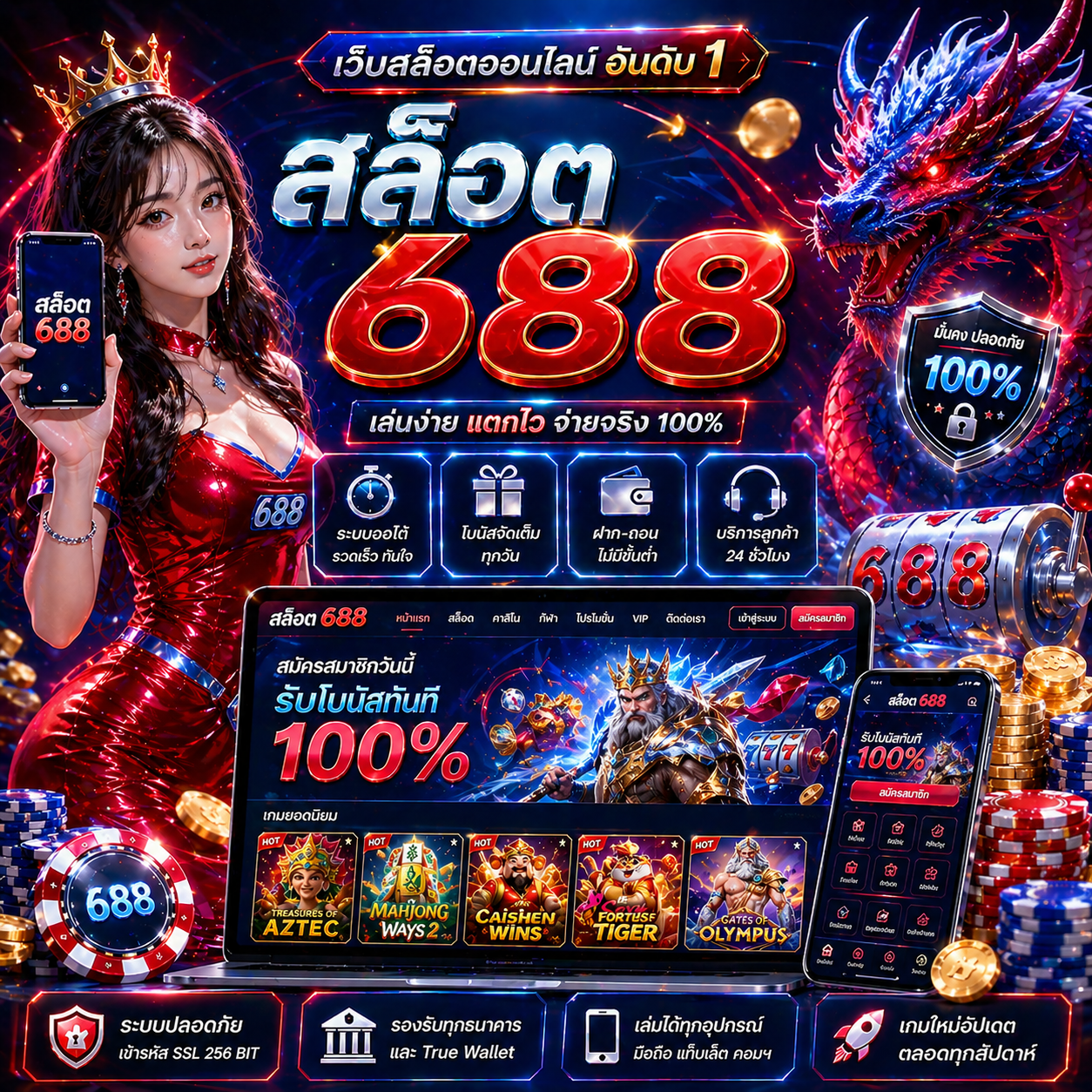 สล็อต 688 ทำไมถึงได้รับความนิยมอย่างต่อเนื่อง