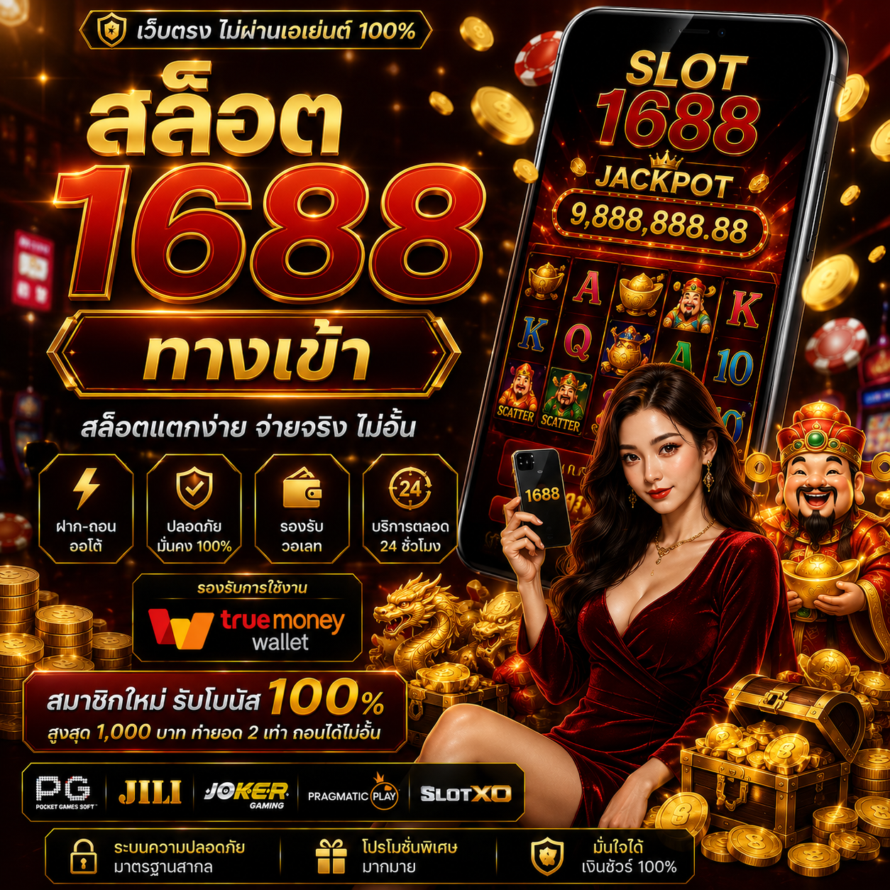 สล็อต1688 ทางเข้า เว็บเดิมพันออนไลน์ยอดฮิตของสายสล็อตยุคใหม่