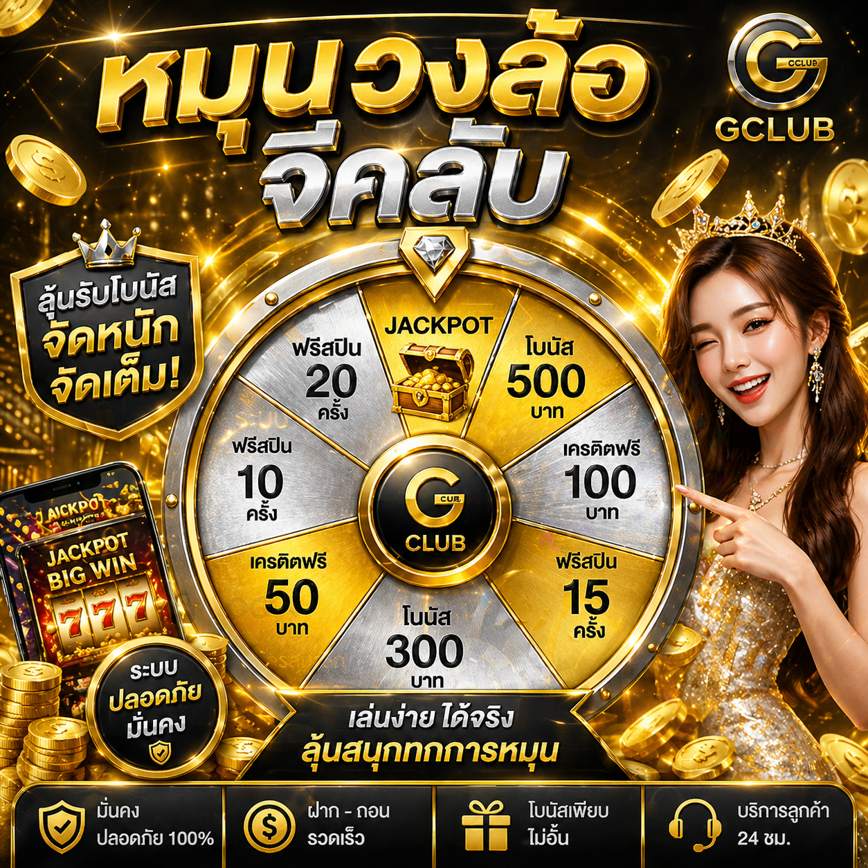 หมุนวงล้อจีคลับ เปิดประสบการณ์ใหม่ของสายสล็อต